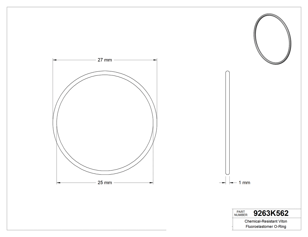Technical drawing - 9263K562